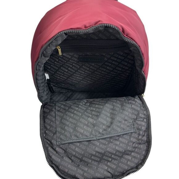 STEVE‎ MADDED QUILTED WINE MULTI LARGE BACKPACK NWT main image 7